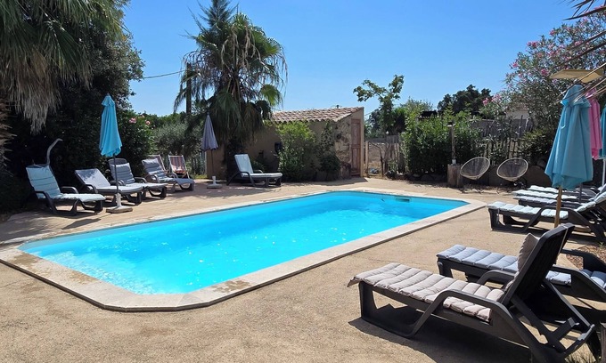 Prunelli-di-Fiumorbo Cottage | Confortable 3 pièces, calme avec piscine