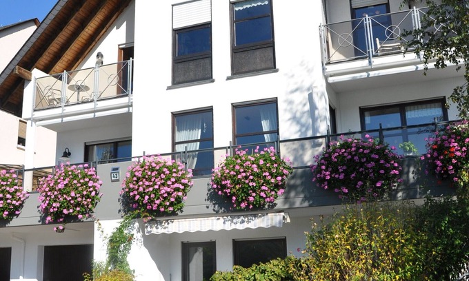 Mainz-Bingen Appartement | Appartement confortable dans les vignes avec une vue magnifique sur le Rhin et les châteaux