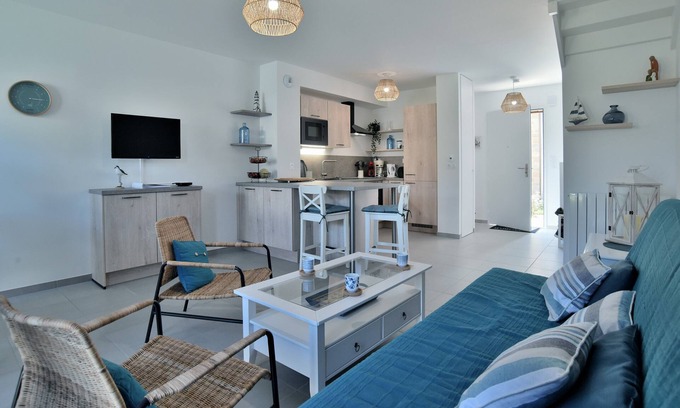 Cancale Maison | Maison 3 étoiles - 6 pers - 2min à pied de la plage+ jardin - Port-Mer à Cancale