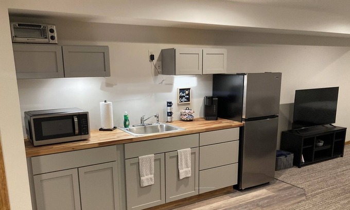 Hudson Maison | Comfortable Private room with bathroom and kitchenette.