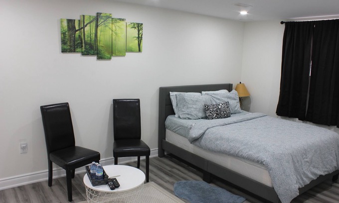 Grand River South Maison | Comfortable studio basement near KW airport and Chicopee