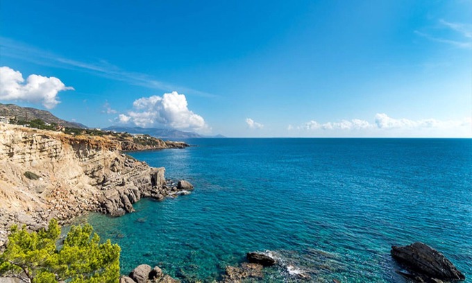 Achlia Villa | Villa confortable,plage à pied,vue sur mer directe,calme,4+1personnes