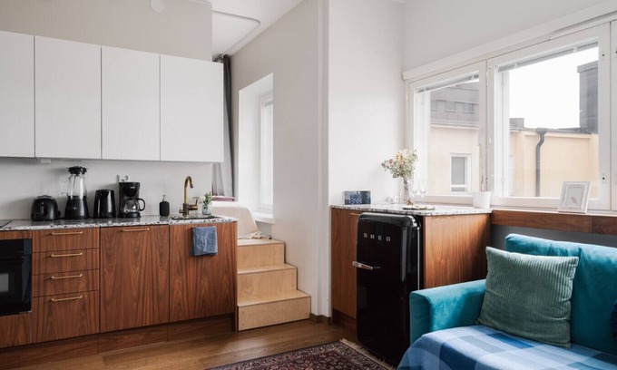 Kallio Appartement | Comfy Top Floor Studio Apt in Centre of Helsinki