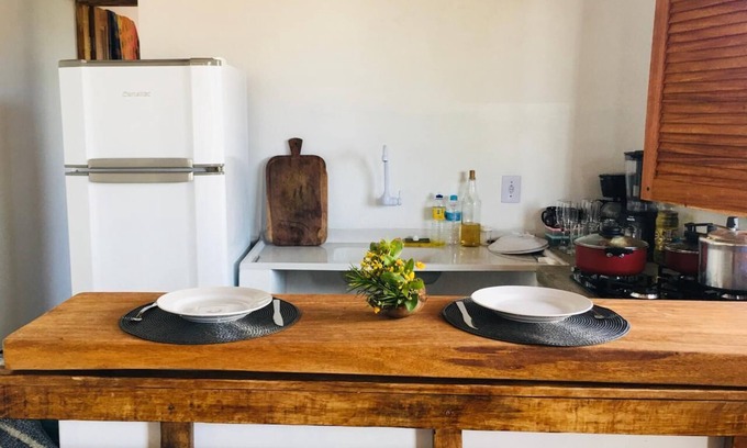 Caraiva Maison | Complete house with air conditioning and Wi-Fi - 50m from the beach