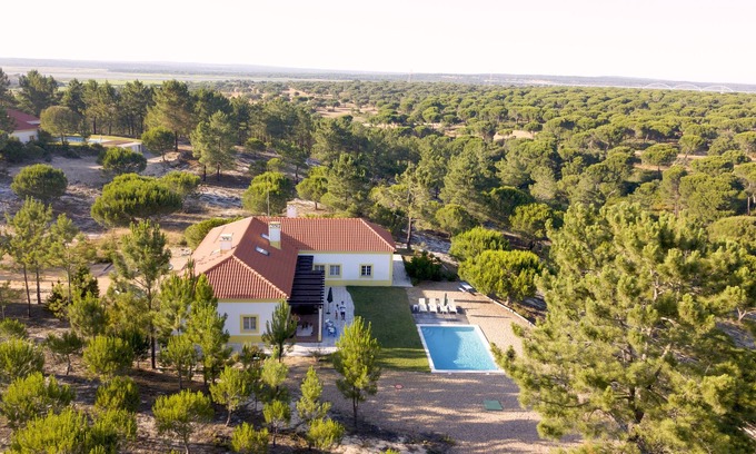 Santa Maria do Castelo Villa | Lake Villa Comporta - Nature Réserve privée avec piscine- 8 p