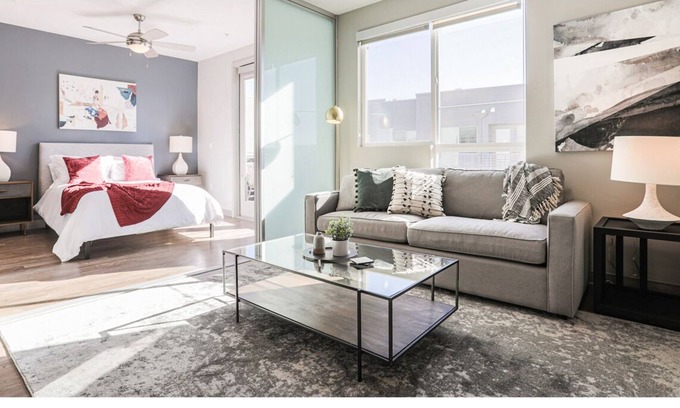 Little Tokyo Appartement | Contemporary 1BR, in unit Washer/Dryer, FREE parking with all amenities!