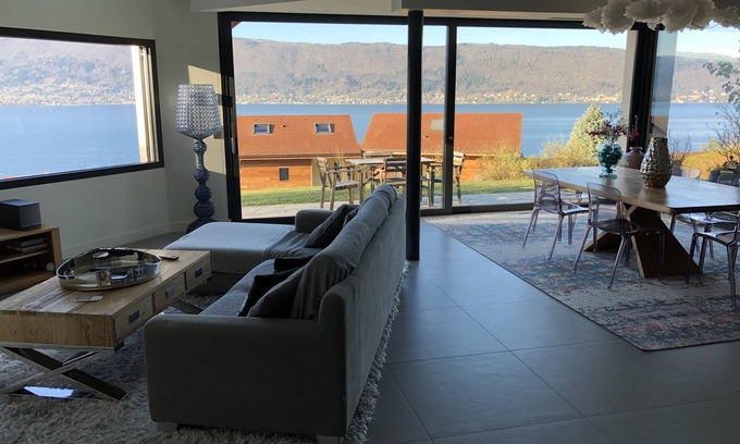 Veyrier-du-Lac Maison | Villa contemporaine avec vue lac à 180°