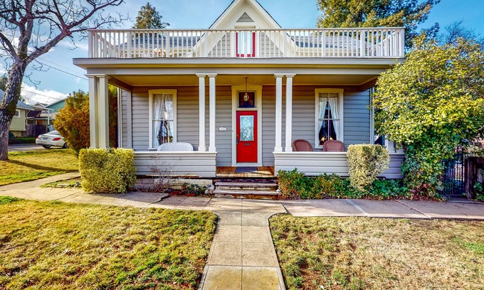 Lakeport Maison | Corner Lot Home, Carriage House & Enchanting Yard