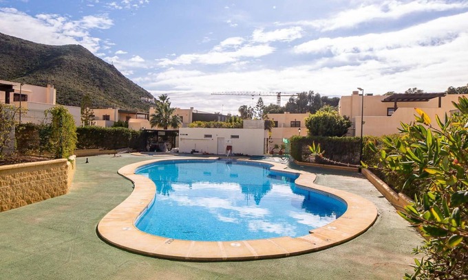 San Jose Appartement | Cosy apartment for 2 guests with pool, A/C, TV and patio