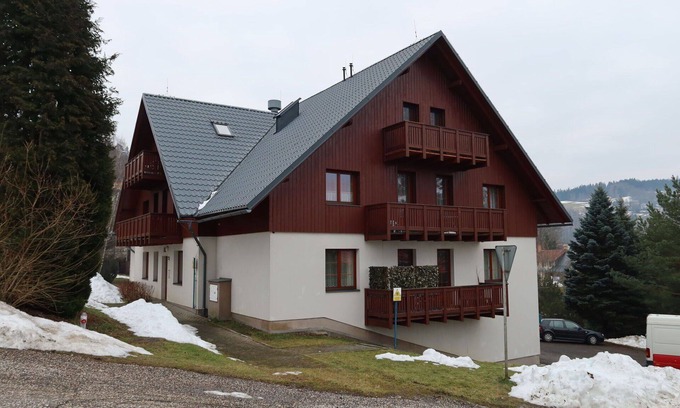 Rokytnice nad Jizerou Appartement | Joli appartement pour 4 personnes avec WIFI, TV, balcon, animaux admis et vue panoramique