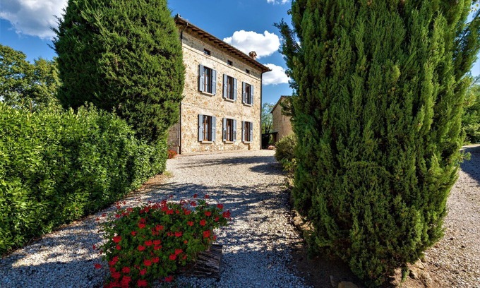 Casole d'Elsa Maison | Joli appartement dans une maison de vacances avec WIFI, piscine, TV, patio et vue panoramique