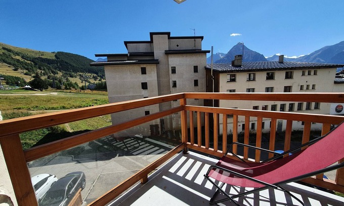 Les Deux Alpes Appartement | Appt chaleureux 4/6 pers, balcon exposé sud