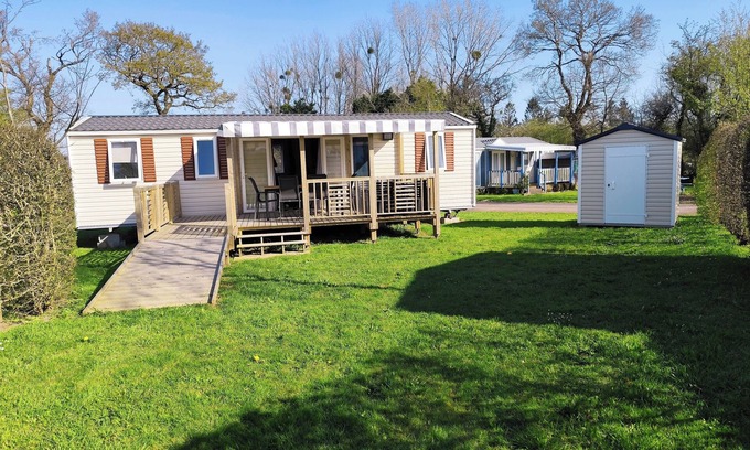 La Haye Maison | Cosy mobile home in a 4-star campsite 10 minutes from the sea!