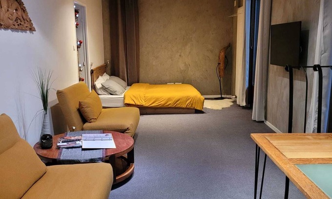 Kientzheim Appartement | Cosy Studio à 2 pas du vignoble, cuisine équipée, parking gratuit, espace jardin