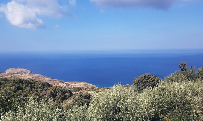 Kato Aprovatou Appartement | Cosy studio with stanning sea view
