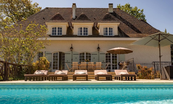 Fources Maison | Cottage 50's - 6 chb/4sdb - Piscine & parc privés