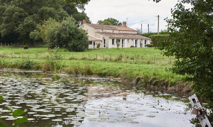 Saint-Vincent-sur-Graon Cottage | Cottage Maison avec vue sur un château