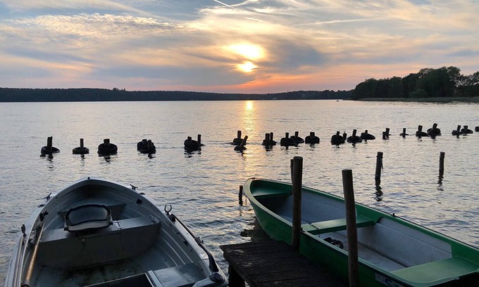 Warin Maison | Cottage sur le lac avec vue sur le lac avec bateau