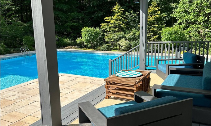 Rhinecliff Cottage | Cottage with Large Pool on 30 Wooded Acres, 90 Minute Train from NYC