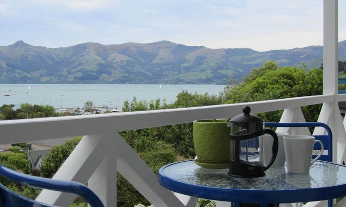 Akaroa Maison | Cottage avec vue imprenable sur la mer
