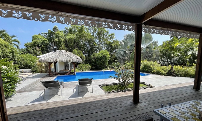 Saint-Francois Villa | Villa de luxe Couleur Passion 6/8 personnes piscine et SPA privé Saint François