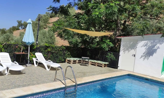 Villanueva del Arzobispo Maison | Maison de campagne "Los Angostones" avec vue sur les montagnes, piscine privée et climatisation