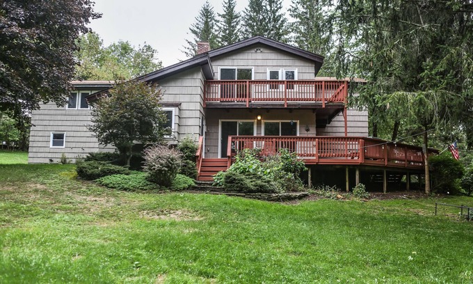 Denver Maison | 5 chambres / 5 salles de bain avec étang de 2 acres, plage Pvt, tables de billard / babyfoot, foyer extérieur, sauna