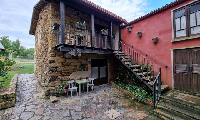 Pepin Maison | Maison de campagne 'Aldea Rural A Cortiña Apartamento 1' avec vue sur la montagne