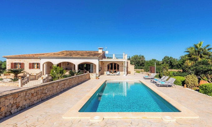 Es Llombards Villa | Maison de campagne 'Can Simonet' avec piscine privée, Wi-Fi et climatisation