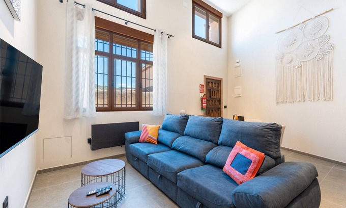 Casas Altas Maison | Maison de campagne "El Gallinero, Loft Y Spa" avec vue sur montagne, terrasse privée et jardin privé