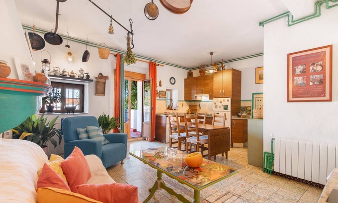 Jabugo Maison | Maison de campagne "La Rana Verde De Arriba" avec vue sur les montagnes, terrasse privée et Wi-Fi