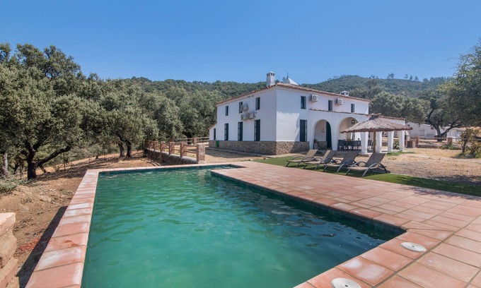 La Nava Maison | Maison de campagne 'Las Cabrillas La Nava' avec vue sur les montagnes, piscine et climatisation