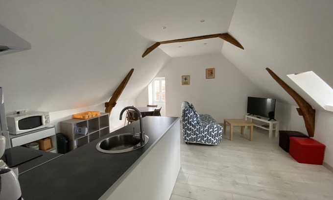 La Roche-Posay Appartement | Appartement confortable proche des Thermes avec lave-vaisselle et options de location de linge