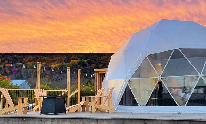 Port Wade Cottage | Cozy and luxurious Diamond Glamping Dome with panoramic views. Pet Friendly