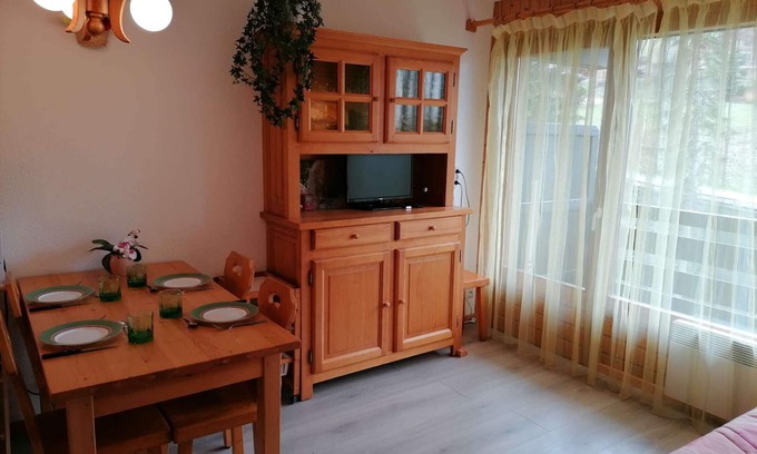 Le Grand-Bornand Appartement | Appt cozy 5 pers, 300m pistes, parking, animaux admis