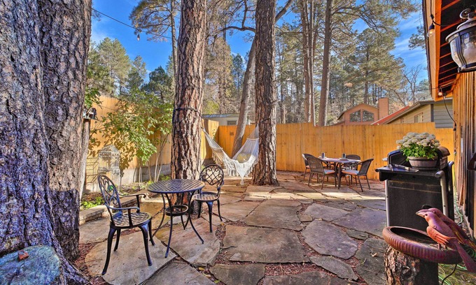 Christopher Creek Cottage | Cozy Cabin Retreat w/ Patio & Fenced Yard