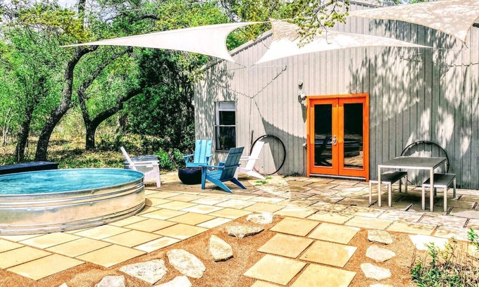 Dripping Springs Appartement | Cozy Cabin w Pvt Heated Pool Under Epic TX Stars