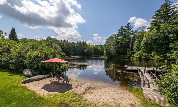 Middletown Springs Cabine | cozy cabin near skiing, biking, fishing, dog friendly