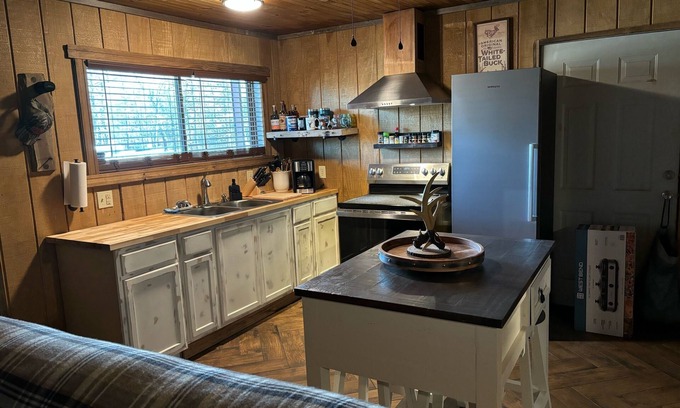 Rupert Cabine | Cozy cabin with WiFi and AC in charming Butler Private getaway on large acerage