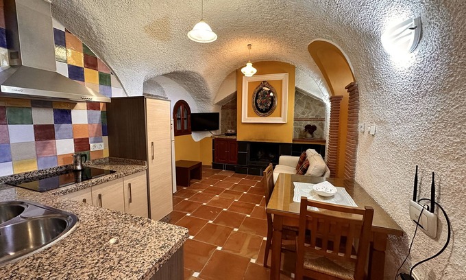 Benalua de Guadix Appartement | Studio Troglodyte Confortable avec Terrasse