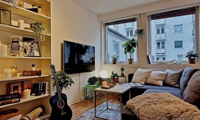 Bergen City Centre Copropriété | Cozy condo near Bryggen, Full kitchen, Elevator