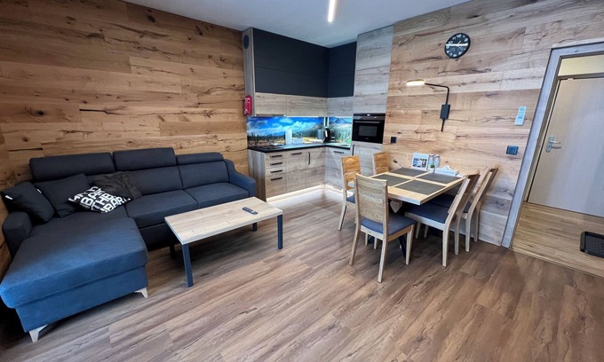Ricky v Orlickych horach Appartement | Cozy apartment close to ski centre Říčky, ideal for a family or couple.