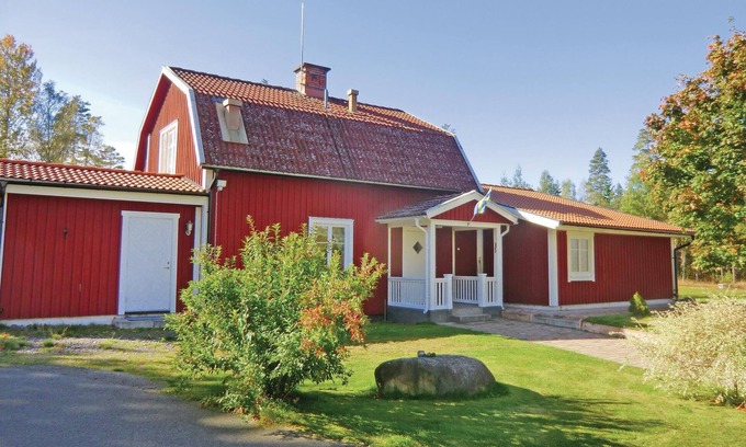 Orrefors Maison | Maison confortable à Orrefors avec vue.