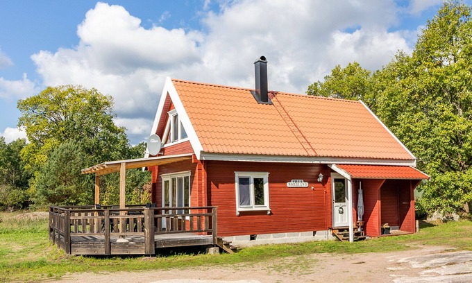 Skaftet Maison | Chalet en bois rond confortable près de la mer Baltique, idéal pour la pêche et la détente