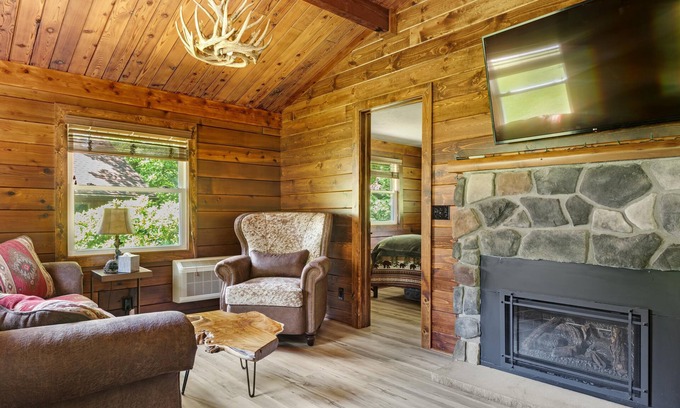 Champion Cabine | Cozy Log Cabin with Hot Tub