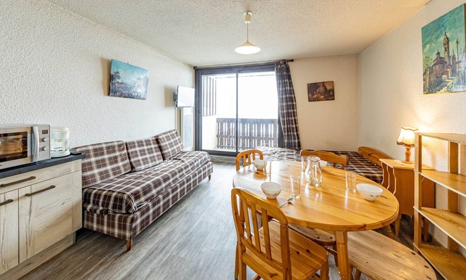 Saint-Francois-Longchamp Appartement | Estudio acogedor 4 pers, 29m² a pie de pista