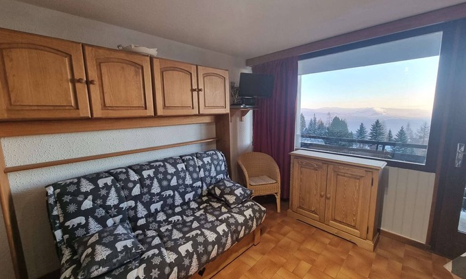 Saint-Michel-de-Chaillol Appartement | Studio cosy 4 pers avec balcon sud, centre station, animaux admis - Saint-Michel-de-Chaillol