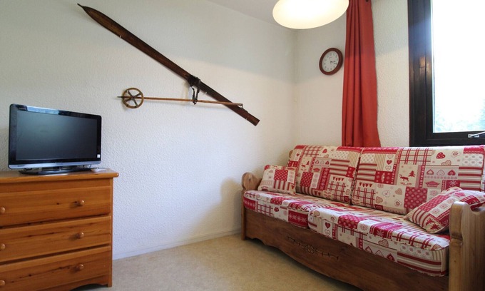 Val Cenis Appartement | Studio 3 pers. au pied des pistes avec balcon exposé sud, draps fournis, proche commerces