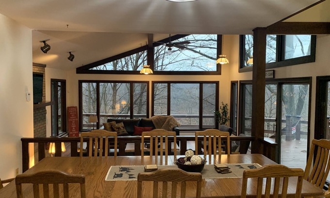 Conneaut Maison | Creek side retreat and breathtaking views! Moments from hunting and fishing!