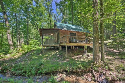 Barnardsville Maison | Creekside Cabin with Deck in Pisgah Forest!